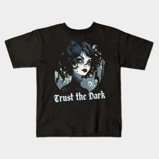 Funny Gothic Macabre Spooky Occult Creepy Halloween Kids T-Shirt